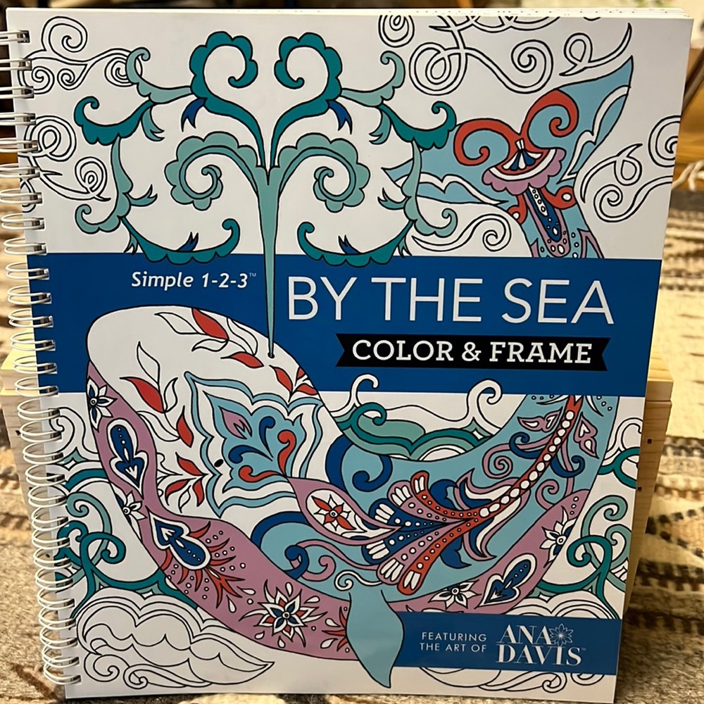 BOGO🌼Higher Price Prevails…By the Sea Color & Frame Coloring Book by Ana Davis